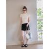 Women's Half High Collar Slim Fit Short Sleeve T-Shirt