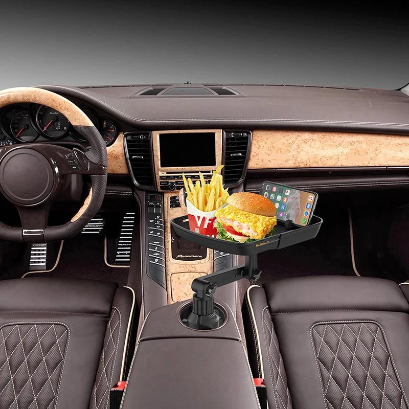 Universal Car Cup Holder Tray Swivel Food Eating Table Adjustable Mobile Phone Mount Holders
