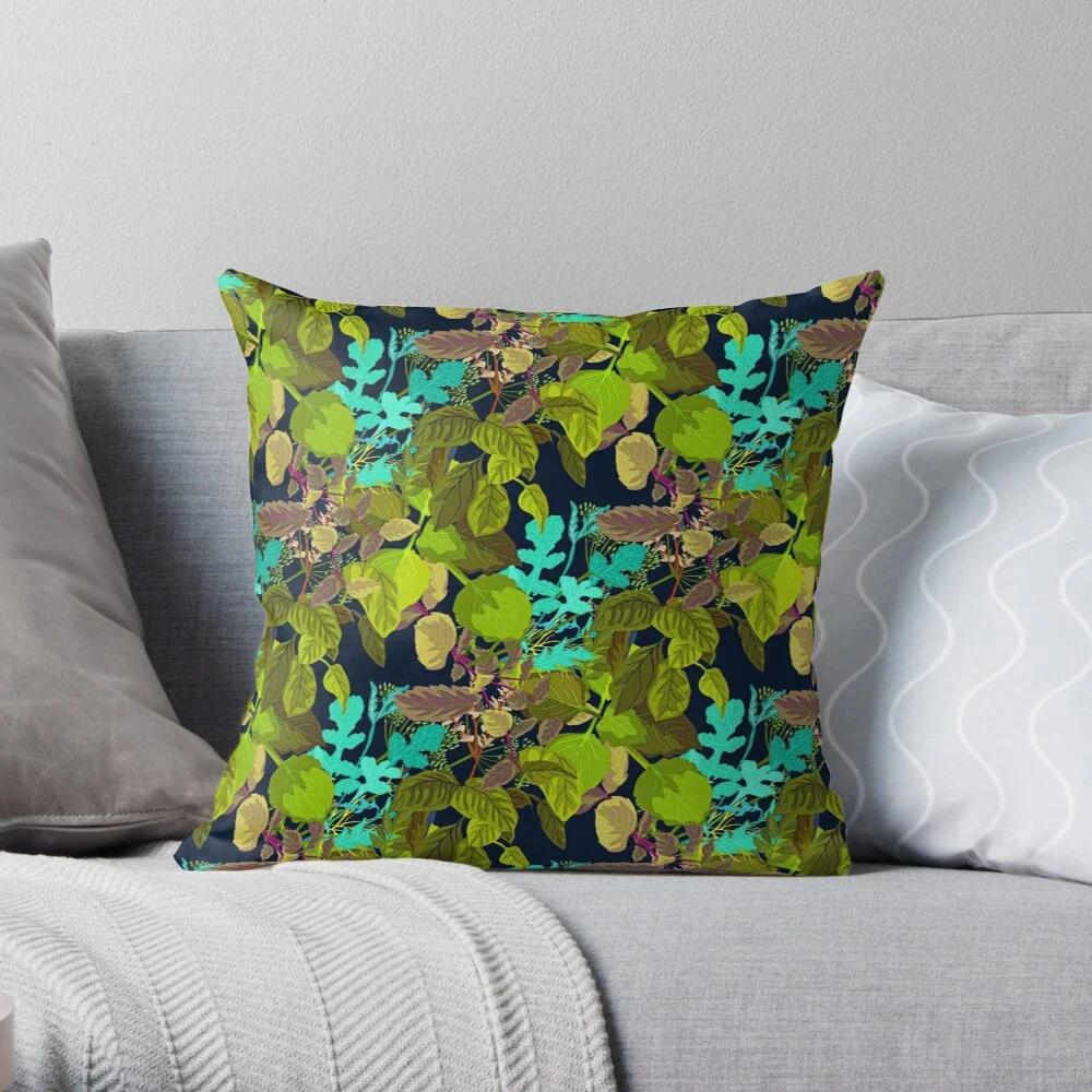 Green Plants Decorative Home Pillow Case Cushion Covers Modern Living Room Sofa House Bed Pillow Coverplush