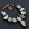 Abalone Shell Necklace, Copper Electroformed Gemstone Jewelry, Handmade Necklace Amazing Jewelry, Gift For Her