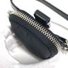 PRADA triangle logo plate Mini multi-pouch with belt Pouch Leather / Nylon Black
