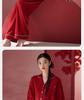 Xuan Liang Red Pajama Women's Summer Cotton Thin Four Seasons Long Sleeve Spring and Autumn Wedding Home Furnishing Set