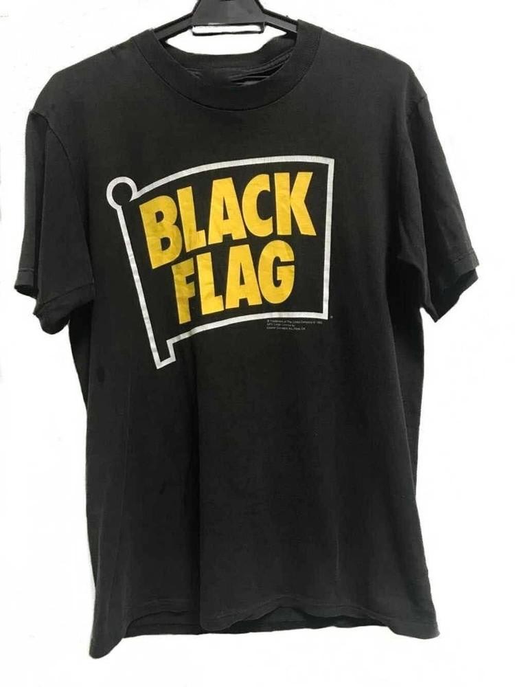 

Винтажная черная футболка Black Flag черного цвета размеров от S до 4XL, подарок для фаната BL830 L