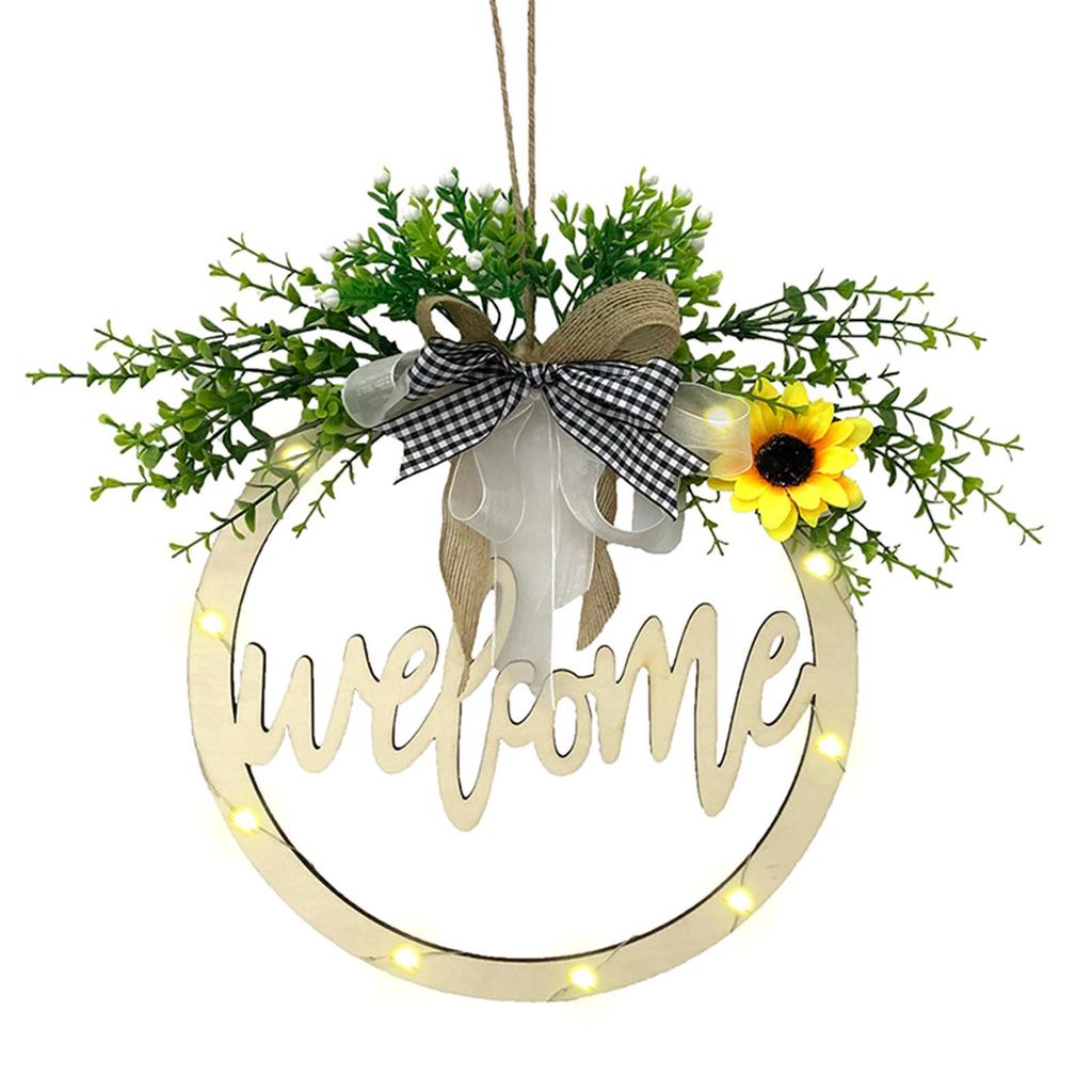 Welcome Door Hanger Door Decoration Door Wreath Front Door Wreath Decor