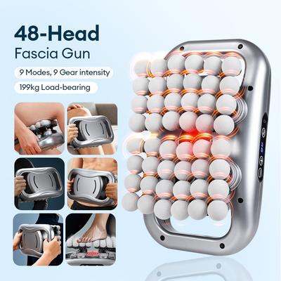 48-Köpfe Körpermassagepistole Hochfrequente Vibration Faszienpistole Rücken Taille Oberschenkelmassagegerät Nacken Schultermassagegerät Muskel massagegerät