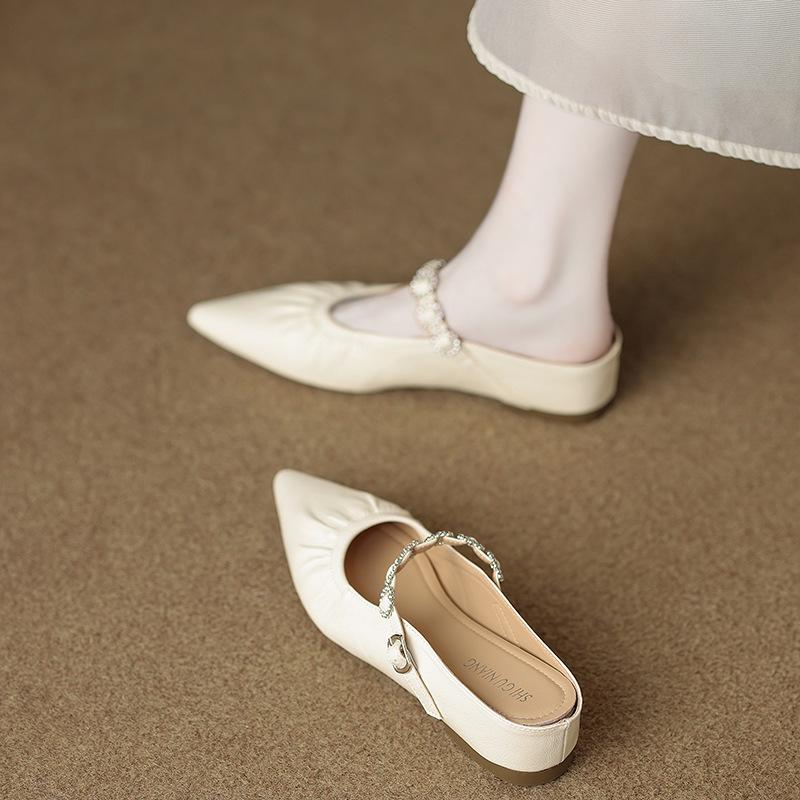 4088-2 Inner Height-increasing Slippers Women's Bag Head Half-trailer Outer Wear 2025 Summer New One-pedal Cool Slippers