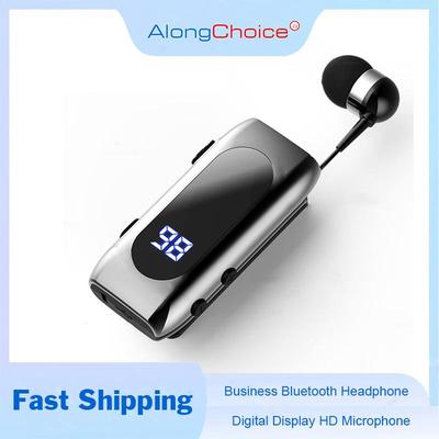 Auriculares Bluetooth para negocios, micrófono HD con cancelación de ruido, llamadas manos libres, pantalla digital, 20 horas de autonomía