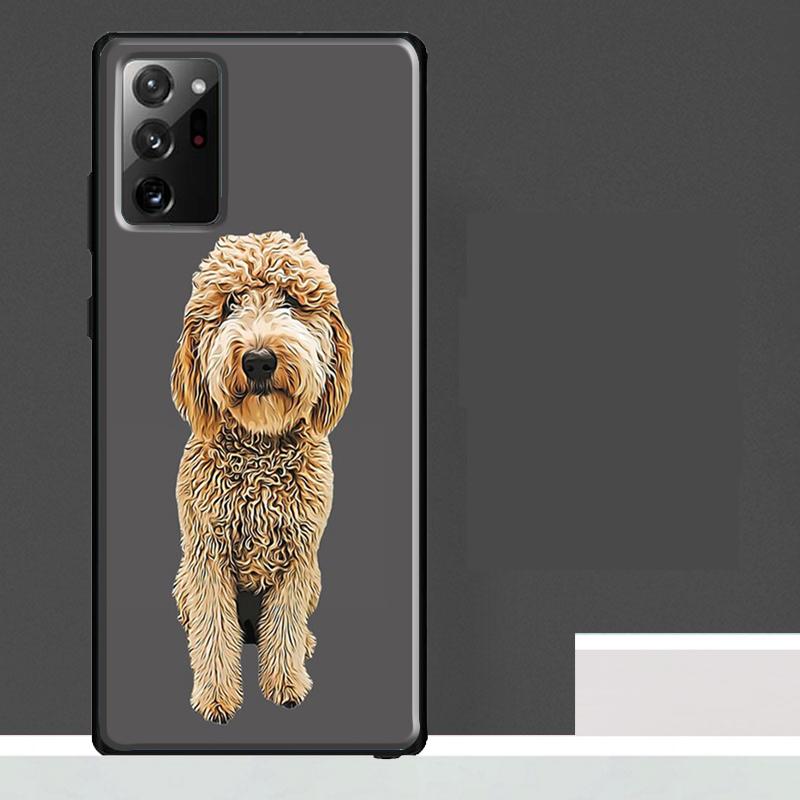 Cartoon Poodle Dog Case For Samsung Galaxy S25 Ultra S23 S22 S21 S24 Ultra S9 S10 S20 Plus S25 FE Phone Cover