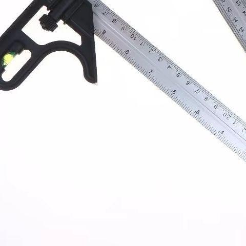 Multifunctional 300MM Adjustable Angle Ruler 12" Combination Square Ruler Woodworking Level Gauge Angle Metric Ruler
