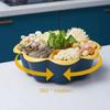 Double-layer Rotating Hot Pot Vegetable Basket 7/9-grid Vegetable Basket