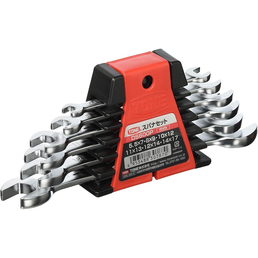 Tone DS600P Wrench Set Red 6 Pieces Durable Tool Kit