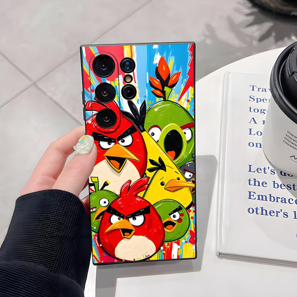 A-angry Birds Phone Case For Samsung S26 Ultra S25 Edge Ultra S23 S22 S21 S20 Ultra Plus S24 Fe Cover