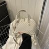 New Summer Retro Texture and Fashionable Solid Color Simple Printed Fashionable Hand-held One-shoulder Crossbody Shell Bag