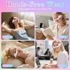 Red Light Therapy Eye Mask 650nm for Eye Bags Dark Circles Removal, Anti-Aging Wrinkle Red Light Glasses, Portable LED Device