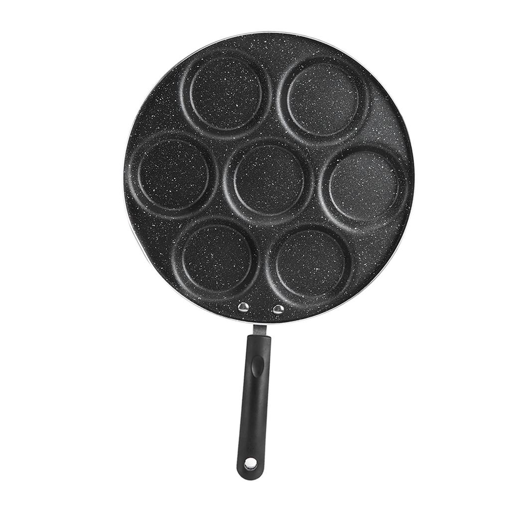 7 Holes Frying Pan Non Stick Fried Eggs Cooking Pan Burger Mold Household Kitchen Cookware