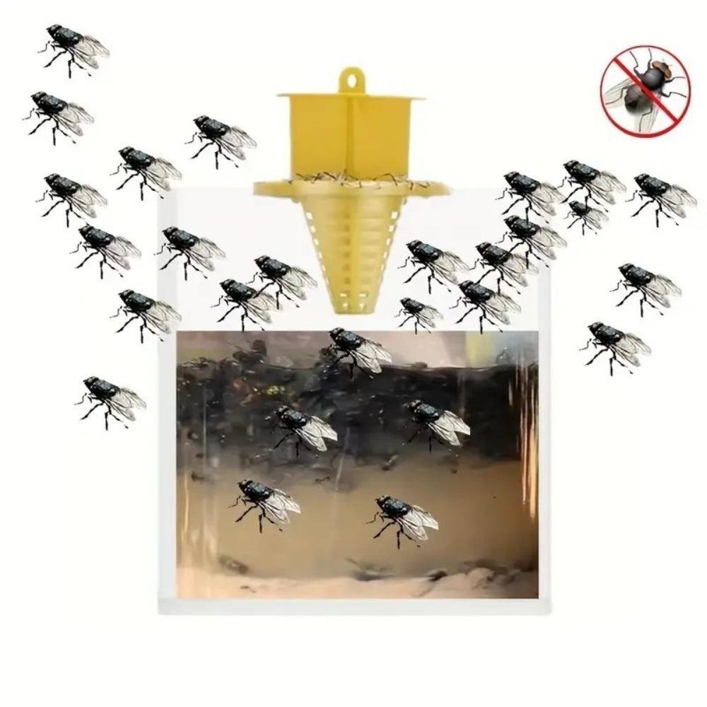 

2pcs Transparent Hanging Flies Flytrap Disposable Mosquito Catcher Household Supplies прозорий