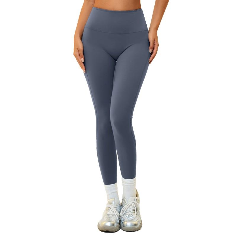 High-Waisted Yoga Leggings Women Quick-Dry Breathable Stretchy Workout Pants In Nylon Spandex