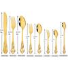 36 Teile/satz Gold Edelstahl Besteck Set Westlichen Lebensmittel Geschirr Löffel Gabel Messer Geschirr Küche Party Besteck Set