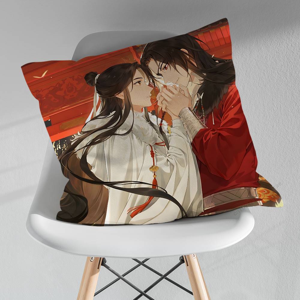 Heavens officials Blessing Pillow Case For 30x30cm45x45cm55x55cm For Home Bedroom Decoration And Protector