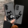 Etui Kreskówkowy Kot na Telefon do Samsung Galaxy A53 A16 A15 A34 A36 A17 A52 A73 A33 A56 A55 A52S A72 A35 A54 A14 A23