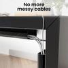 1PC Channel Desk Cable Organizer Cable Management Accessories White Cable Protecter No Drilling Under Desk Management Tray