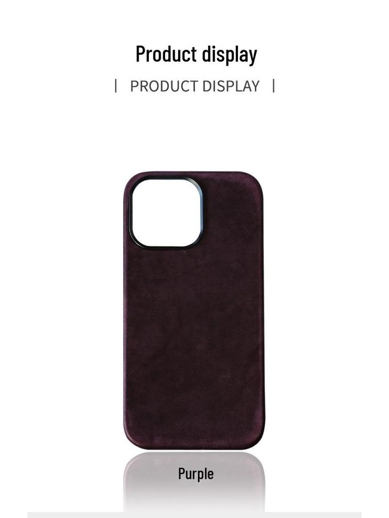 PUEBLO Vintage Leather MagSafe Drop-Proof Case for iPhone 16 Pro Max