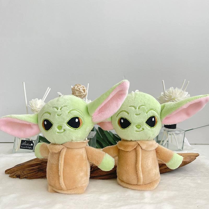 Adorable Yoda Baby Plush Backpack Decoration Soft Stuffed Animal Key Ring For Children Non-cartoon Design
