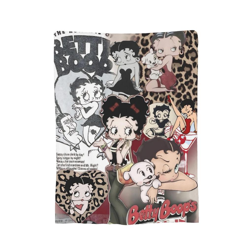 B-Bettys Boops Blanket Multiple Sizes Cozy and Lightweight  Throw Blankets for Sofa Couch and Bed