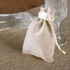Packaging Bag 10 Linen Jute Sack Jewelry Pouch Drawstring Gift Bags Wedding Favour