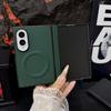For Samsung Galaxy Z Fold 8 Case Luxury PU Magnetic Wireless Charging Protective Back Cover Case For Z Fold 8 Ultra Phone Shell