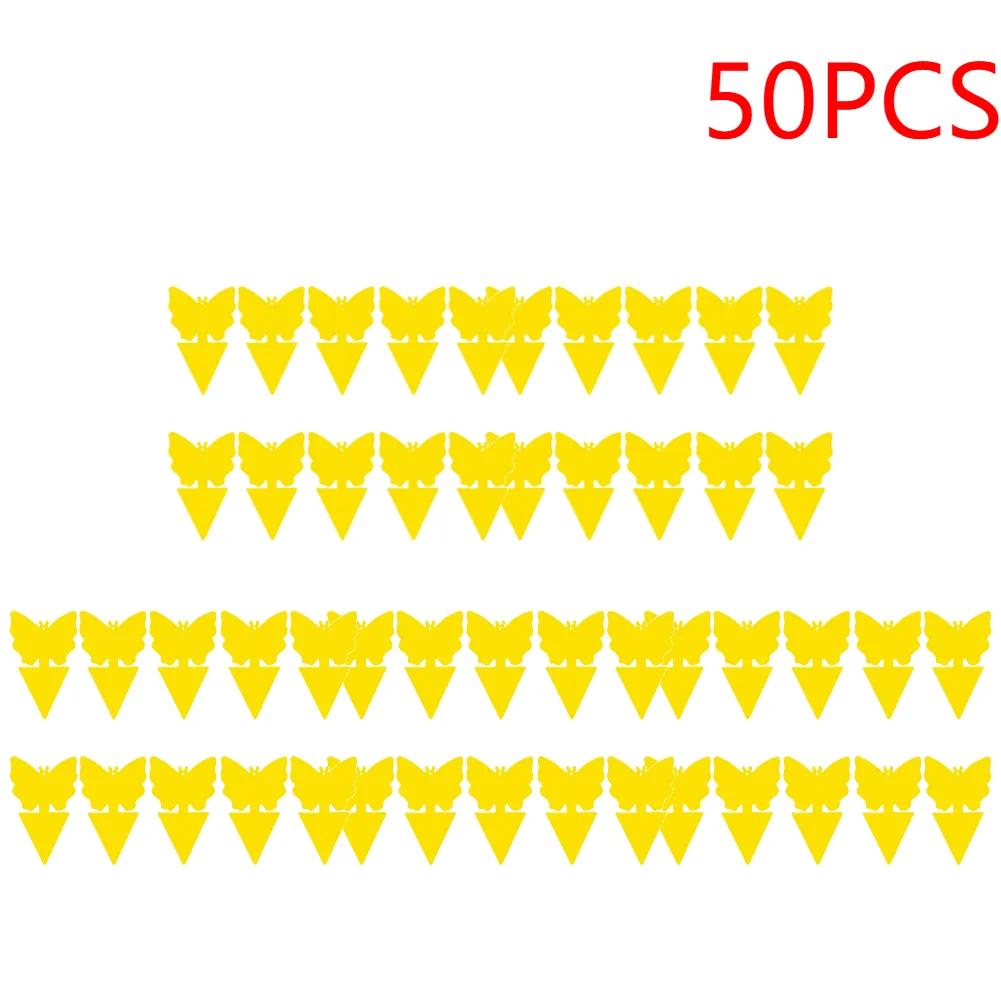 100-10pcs Dual-Sided Insect Mosquito Sticky Trap For Garden Insect Killer Whitefly Thrip Fruit Fly Gnat Waterproof Sticky Board