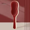 Peigne de massage à coussin d'air avec poils doux, peigne de coiffure à long manche pour éviter les enchevêtrements de cheveux, brosse antistatique de massage du cuir chevelu pour femmes et filles