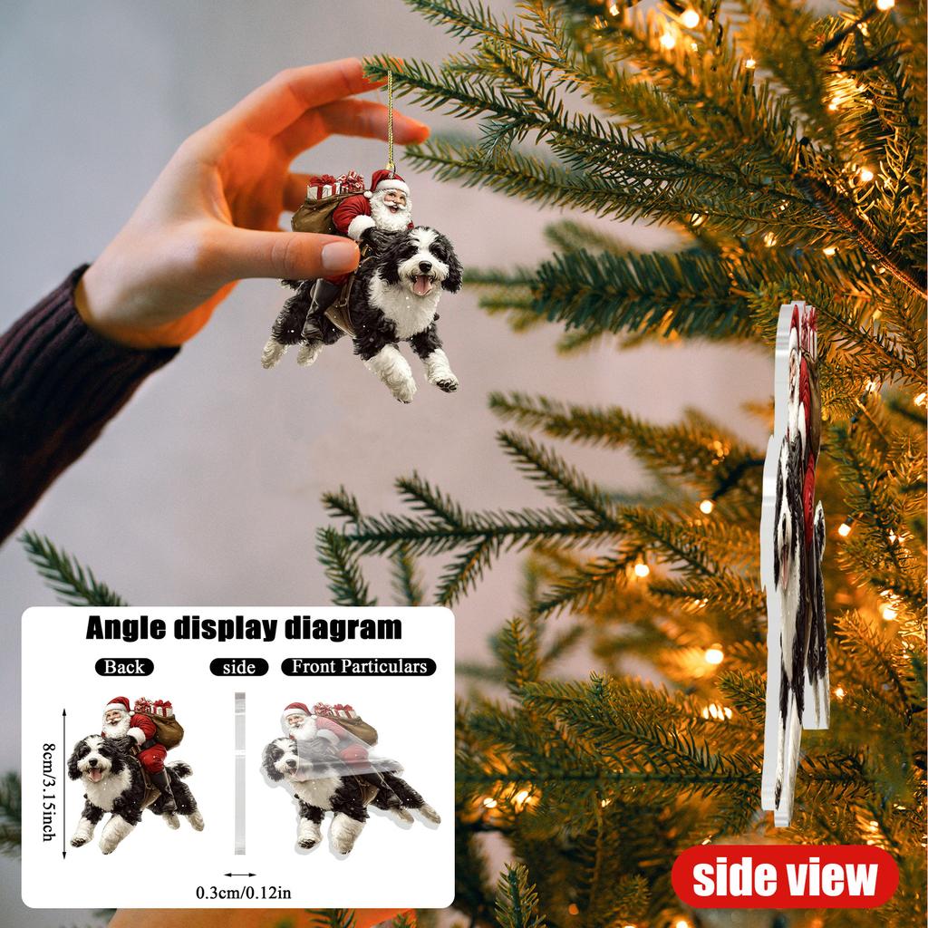 2D Christmas Ornaments, Acrylic Flat Christmas Tree, Home Decor, Christmas Tree Pendant