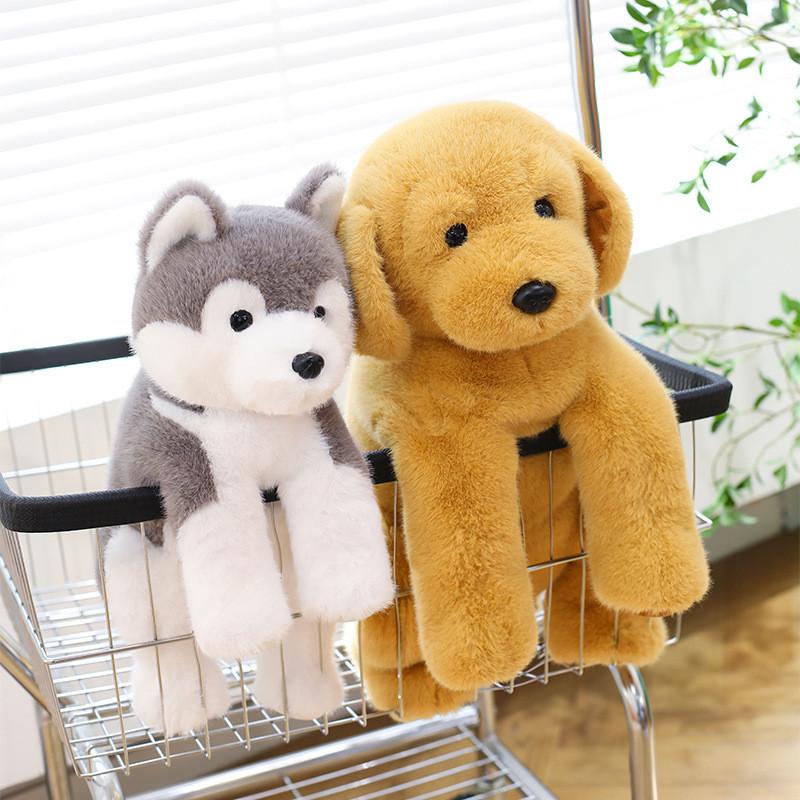 Süßes Husky Plüschtier Kissen Kinder Geschenk Weiches Cartoon Stofftier