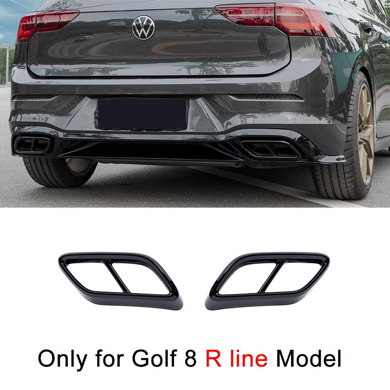 Bright Black ABS Car Rear Exhaust
