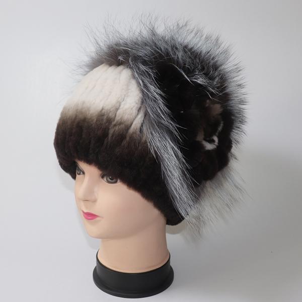 Iarnă femei 100% naturală șapcă din blană de iepure Rex, doamnă, caldă, autentică, șapci de blană de iepure Rex, bune, elastice, pălării din blană reală, căciuli calde