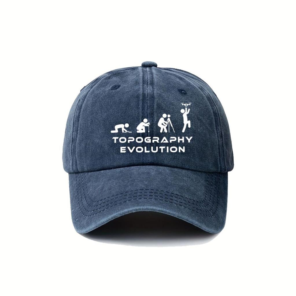 Topography Bold  Inspired Topography Evolution Unisex Lightweight Outdoor Sports Baseball Cap