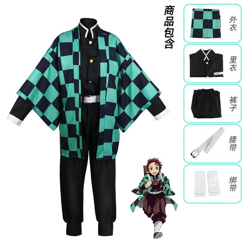Foreign Trade Demon Slayer Anime Costumes Tanjiro Nezuko Cosplay Zenitsu Agatsuma Shinobu Kocho Demon Slayer Cosplay