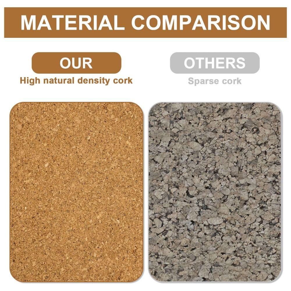 Cork Material Pushpin Cork Board Self Adhesive Hanging Thumbtacks Board  Photos Wall Decor