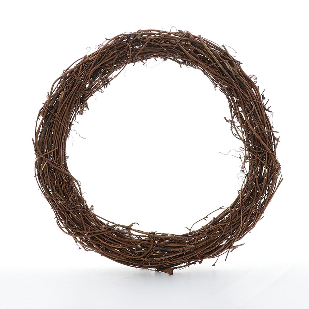 11.8 Inch Grapevine Wreath Round Vine Branch Wreath DIY Rattan Wreath for Christmas Craft Door Window Mantel