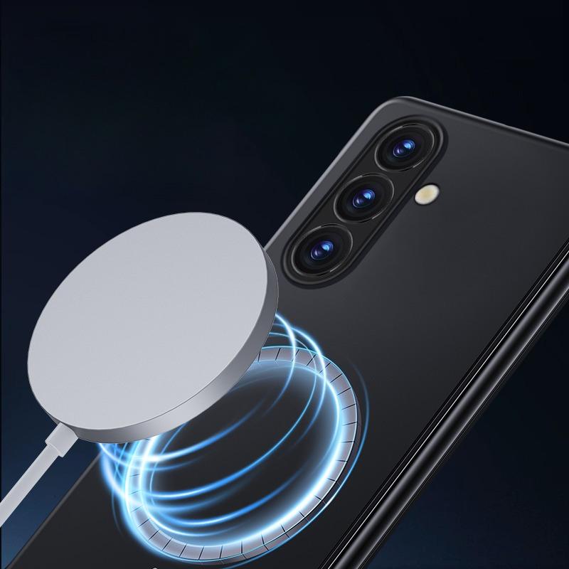 For Magsafe Ultra Thin Phone Case for Samsung Galaxy Z Fold7 Fold6 Fold5 Fold4 Frosted Hard PC Wireless Charging Back Cover