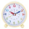 Kids Alarm Clock Bedsides Girls Boys Quiet No Ticking Battery Operated Analog Clock with Night Light Colorful Design