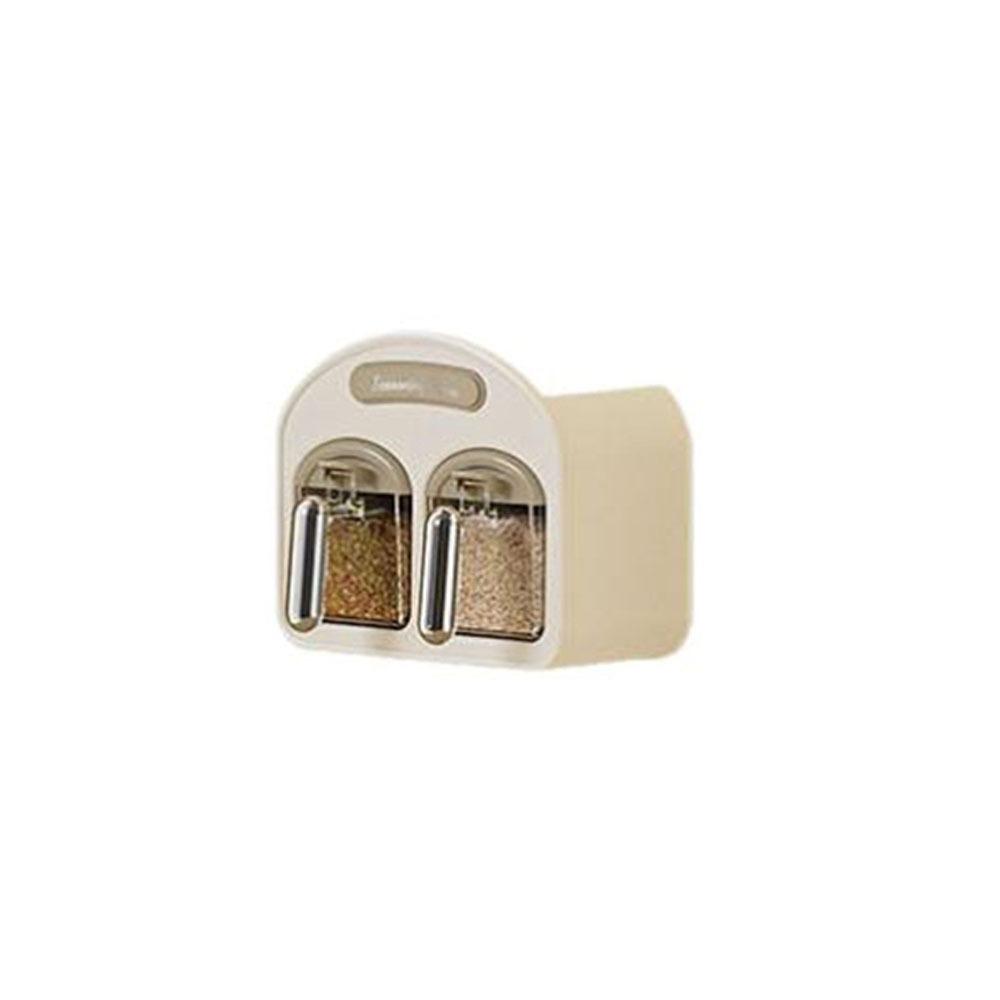 Plastic Wall Mounted Seasoning Box Moisture-proof Spice Storage Rack Spice Container  for Home