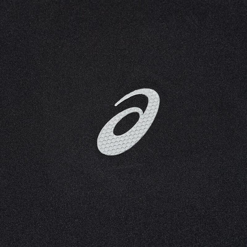 Asics Logo Outdoor Casual Sports Round Neck Quick-Dry Short Sleeve T-Shirt Men Tops Black 2011D202-001