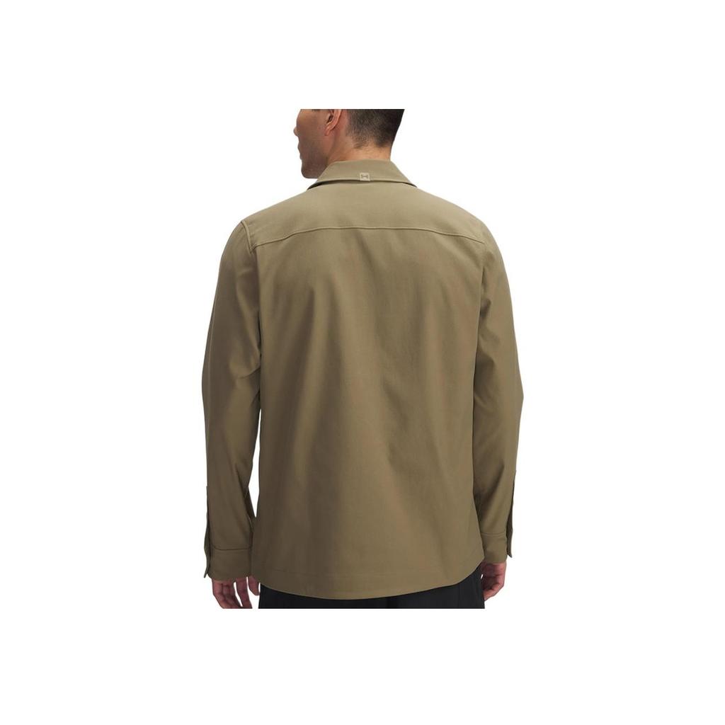 Under Armour Stylowa Casualowa Kurtka Polo z Tkaniny z Długim Rękawem Męskie kurtki Jasnobrązowy 1390261-251