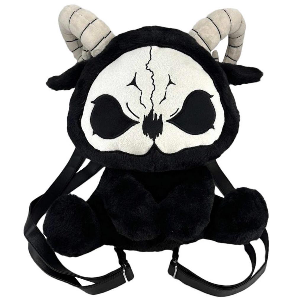 Nové Červení Ďáblové Smrti Goth Punk Styl Panenka Plyšové Batohy Kreativní Tmavý Styl Batoh Dospělí Děti Halloweenské Dárky