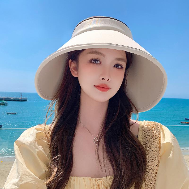 

Летняя шляпа с козырьком от солнца для женщин — дышащая, регулируемая, с широкими полями и защитой от ультрафиолета — идеально подходит для пляжа и активного отдыха One Size