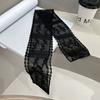 Floral Embroidery Headband Vintage French-Inspired Lightweight Scarf for Women Summer Year Round Versatile Accessory
