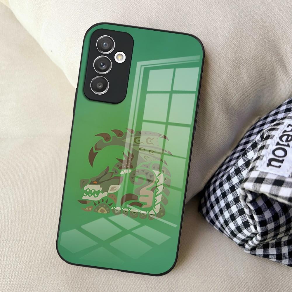 M-Monster Hunter Game Phone Case For S25 Samsung S24 Ultra S23 Fe S22 Plus S20 S21 A16 A54 A34 A53 Glass Cover