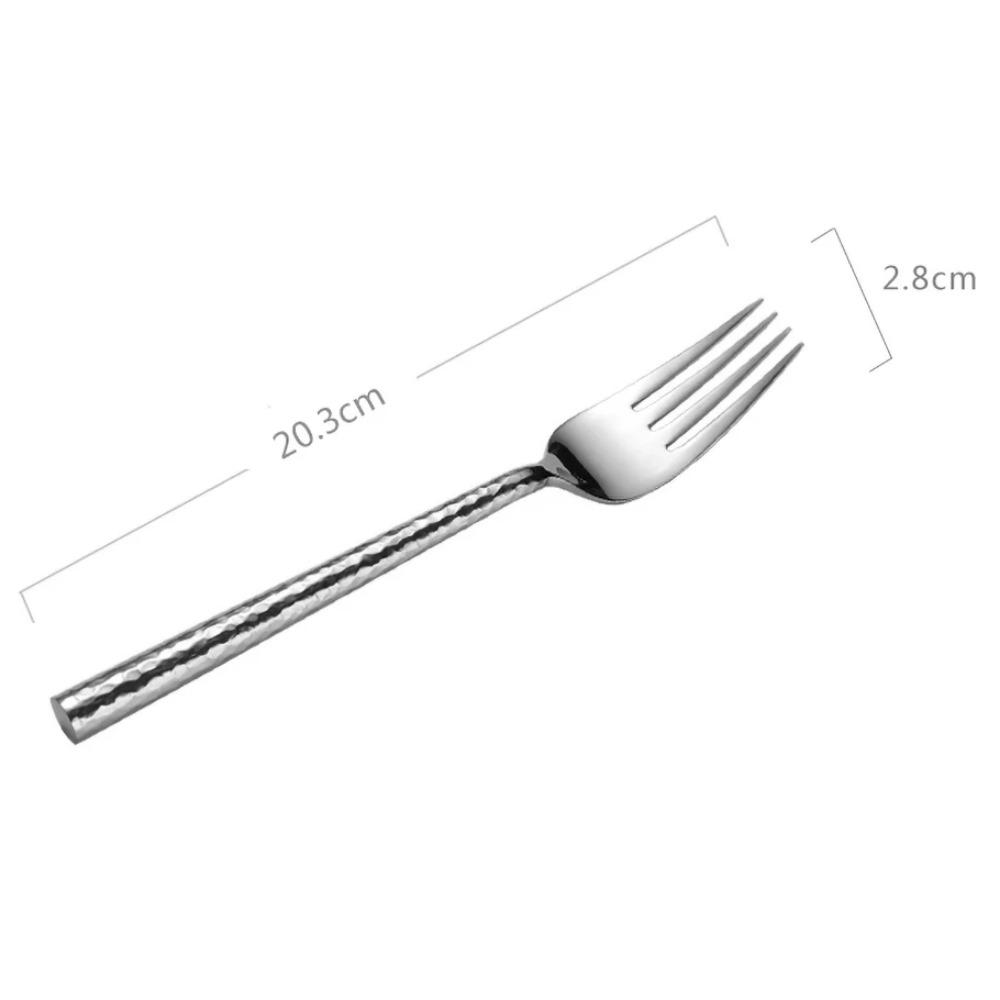 

Набор столовых приборов кованый из нержавеющей стали, роскошная посуда, вилка, ложка, нож, западный ужин, кухонная настольная посуда, золото и серебро